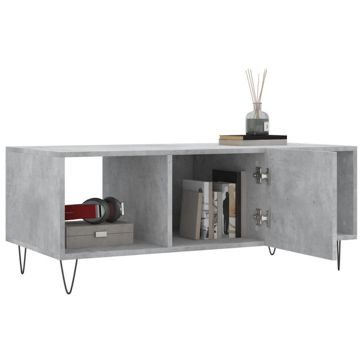 COUCHTISCH Betongrau 102x50x40 cm Holzwerkstoff - Grau, Holzwerkstoff (102/50/40cm) - furnicato
