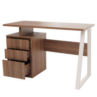 SCHREIBTISCH quadratisch Braun - Braun, Holz (58/118/77cm) - MCW