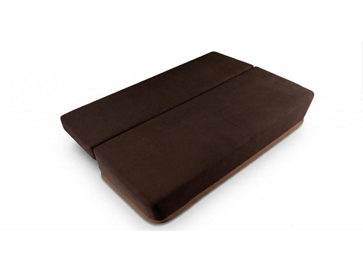 SOFA Blackers Braun, mit Schlaffunktion und Bettkasten - Braun, Holzwerkstoff (200/93/98cm)