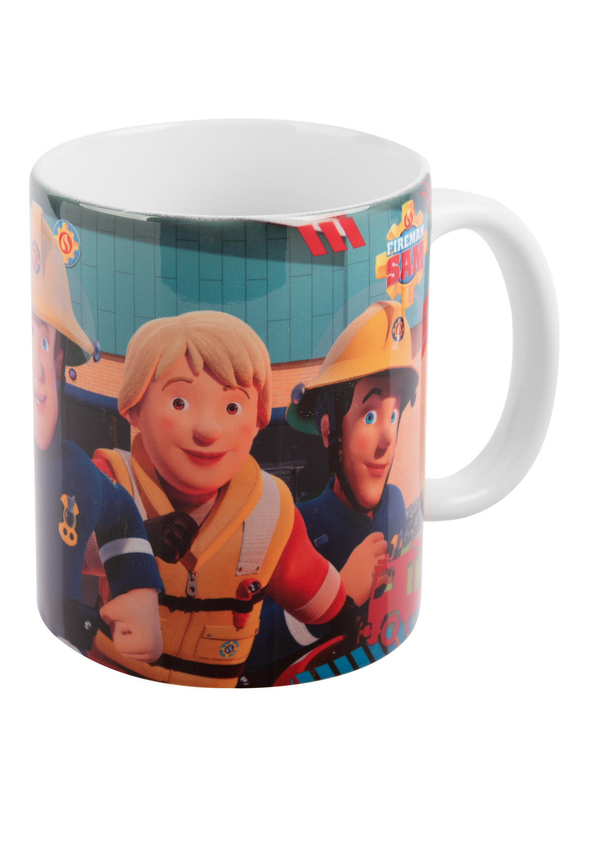 BECHER Feuerwehrmann Sam Party Mehrfarbig 320 ml - Multicolor, Keramik (0.32L) - Chiemsee