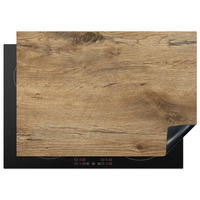 HERDABDECKPLATTE Holz - Braun - Holzoptik 75x52 cm - Eichefarben, Kunststoff (75/0.2/52cm) - MuchoWow