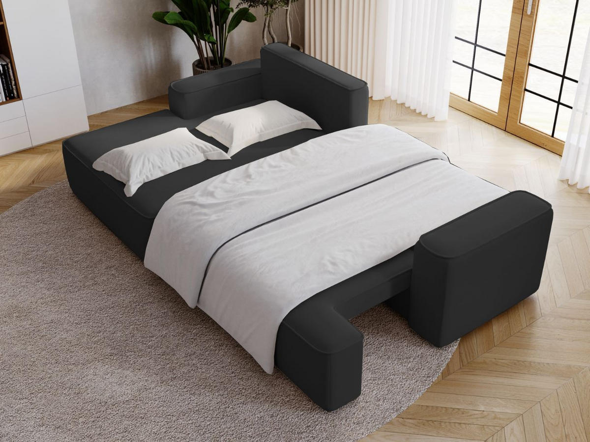 ECKSOFA California Schwarz Links - Schwarz, Holz/Textil (165/270cm) - Graingold