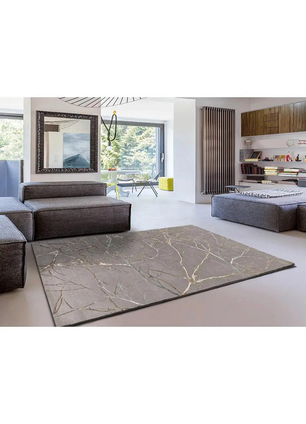 WEBTEPPICH Grau Creation 200/290 cm - Grau, Naturmaterialien/Textil (200/290cm) - Atticgo