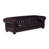 CHESTERFIELD Ledersofa 4-Sitzer - Büffelleder - Braun - BRENTON - Braun, Leder (99/73/240cm) - Vente-Unique