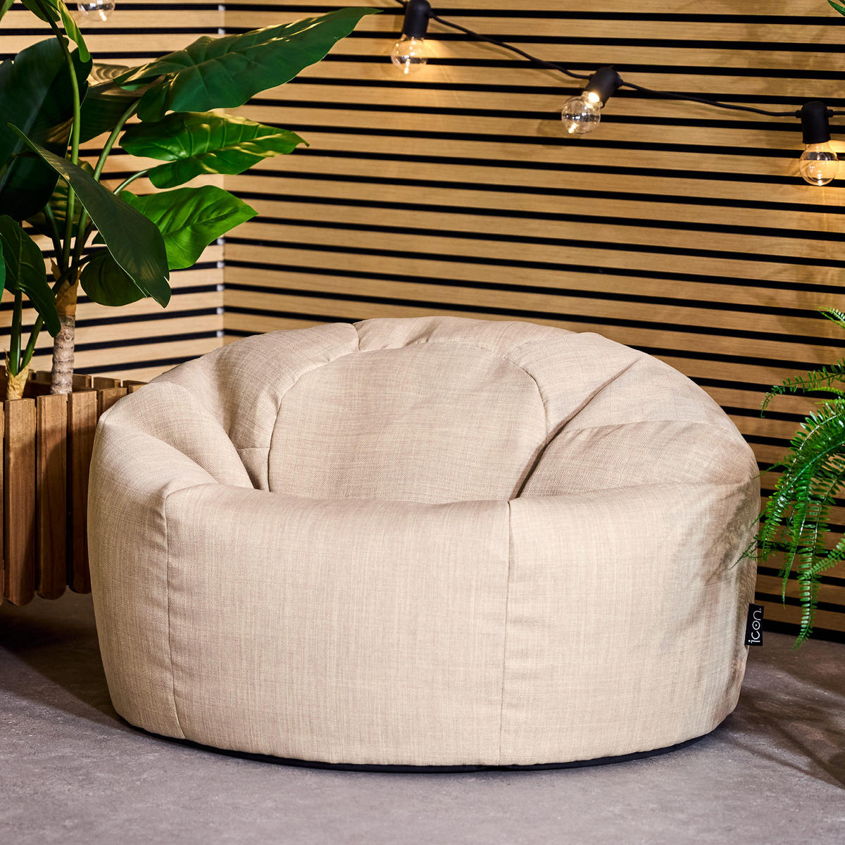 SITZSACK Outdoor Kingston - Beige, Textil (85/50/85cm) - icon