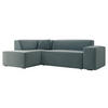 ECKSOFA Lordin Premium, Seite: Links - Blau, Holz/Textil (267/205cm) - MIRJAN24