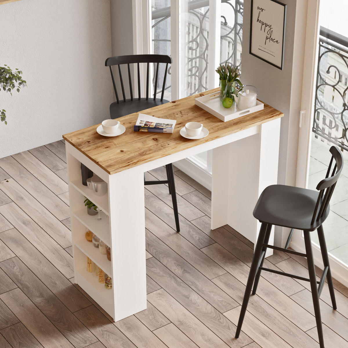 ESSTISCH setup Braun - Braun, Holz (120/52/102cm) - Habitat Garten
