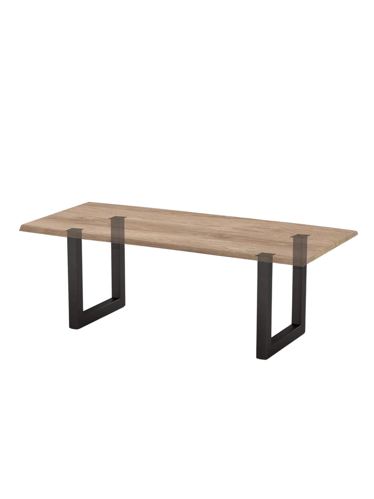 TISCHGESTELL Tiempo U-Tischbeine 1 Paar - Schwarz, Metall (14/72/75cm) - holz4home®