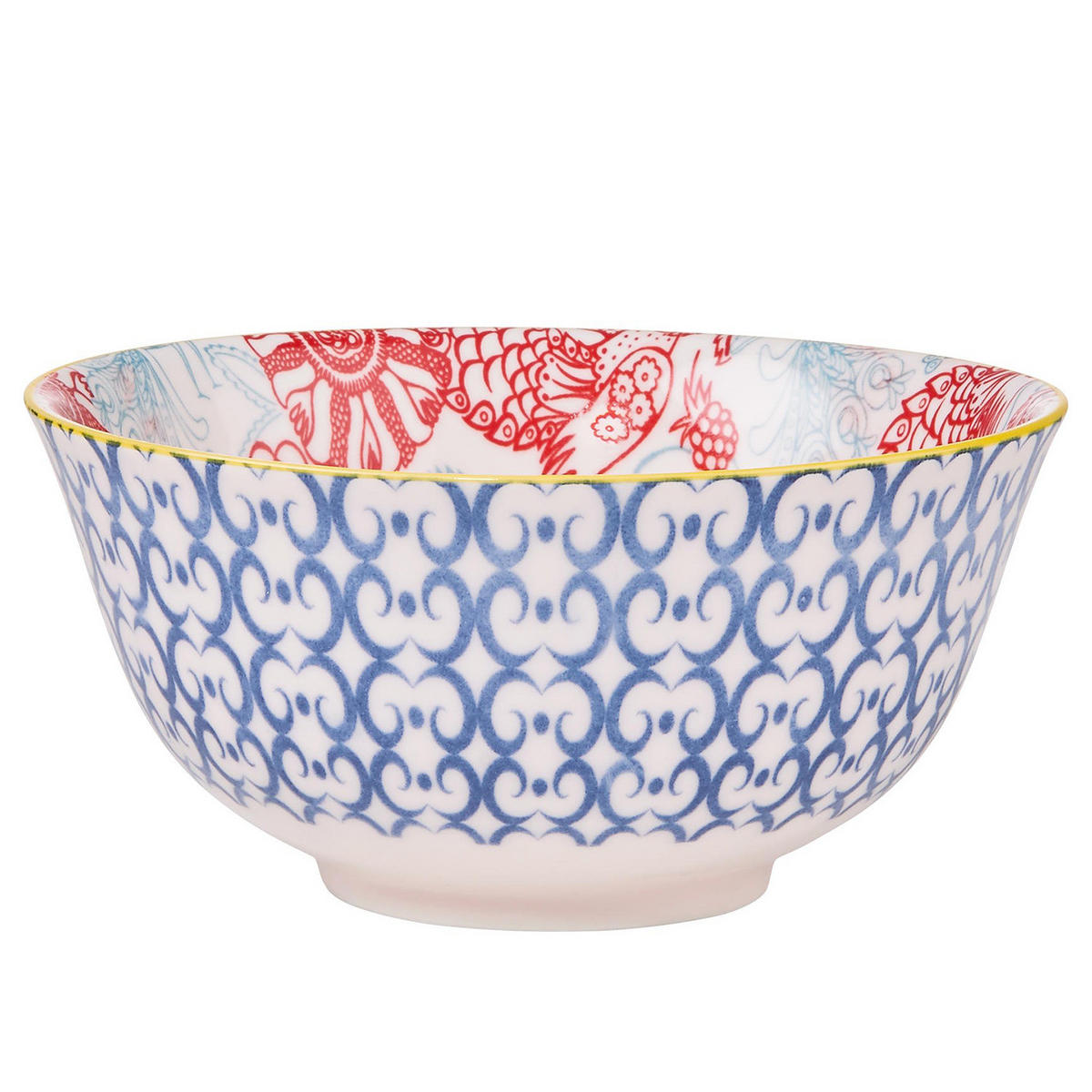 SCHALEN 6er-Set Ornaments 520 ml - Blau, Keramik (15/15/7cm) - Butlers