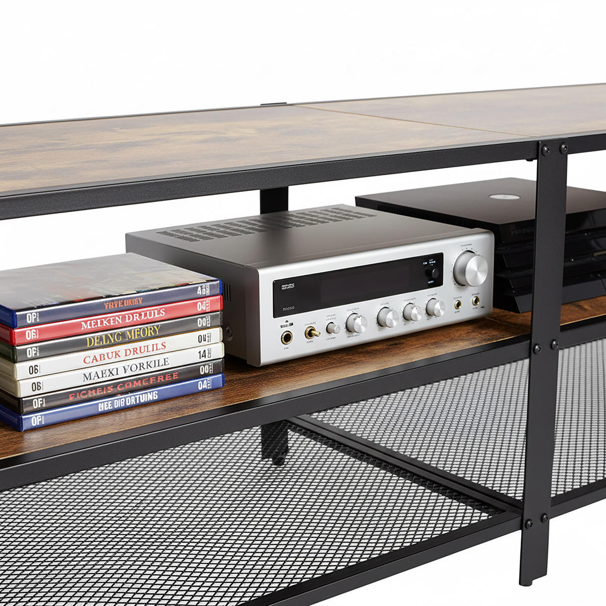 TV-LOWBOARD - Braun, Holzwerkstoff/Kunststoff (180/52/39cm) - Relaxdays