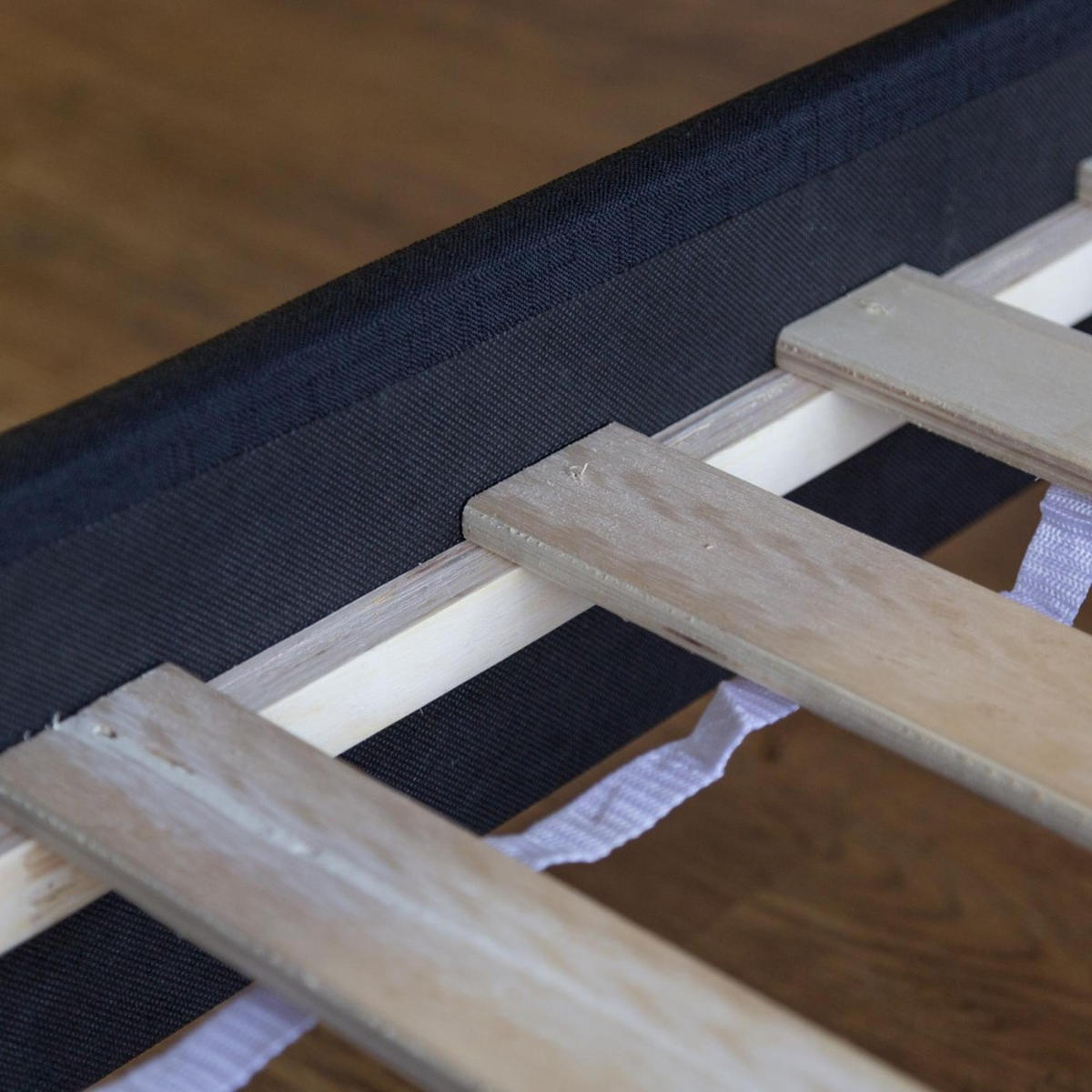POLSTERBETT mit Lattenrost 140/200 cm in Schwarz - Schwarz, Textil (140/200cm) - Homestyle4u