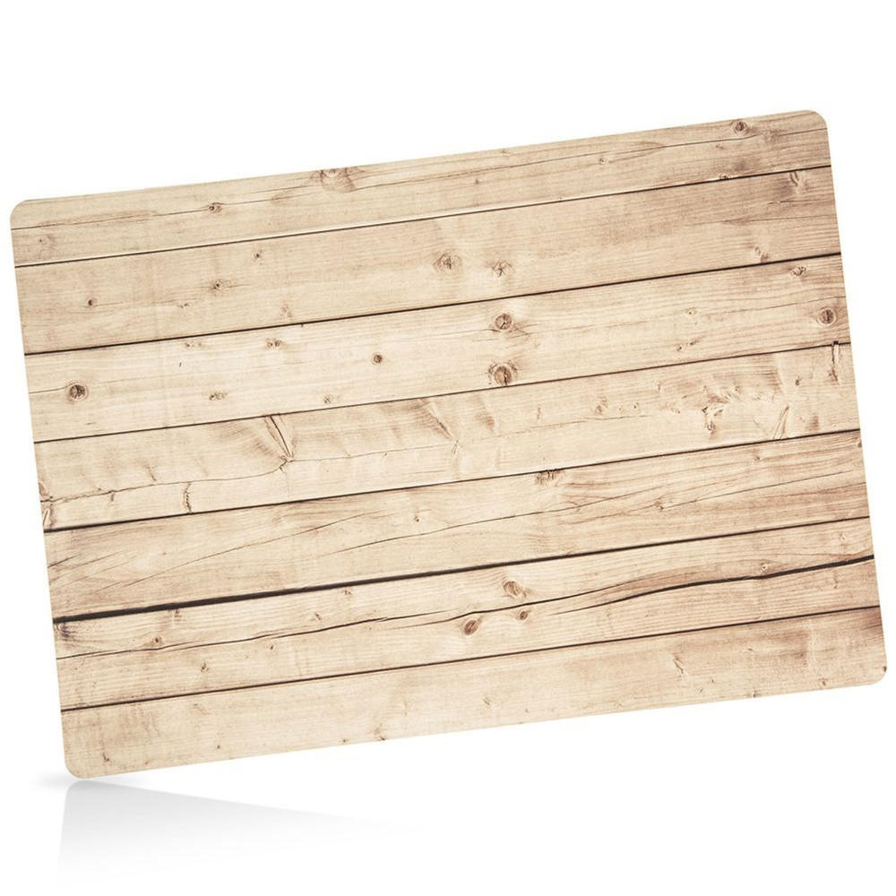 TISCHSET HOLZOPTIK, Kunststoff, braun, 43 x 30 cm - Braun, Kunststoff (1cm) - Orion 
