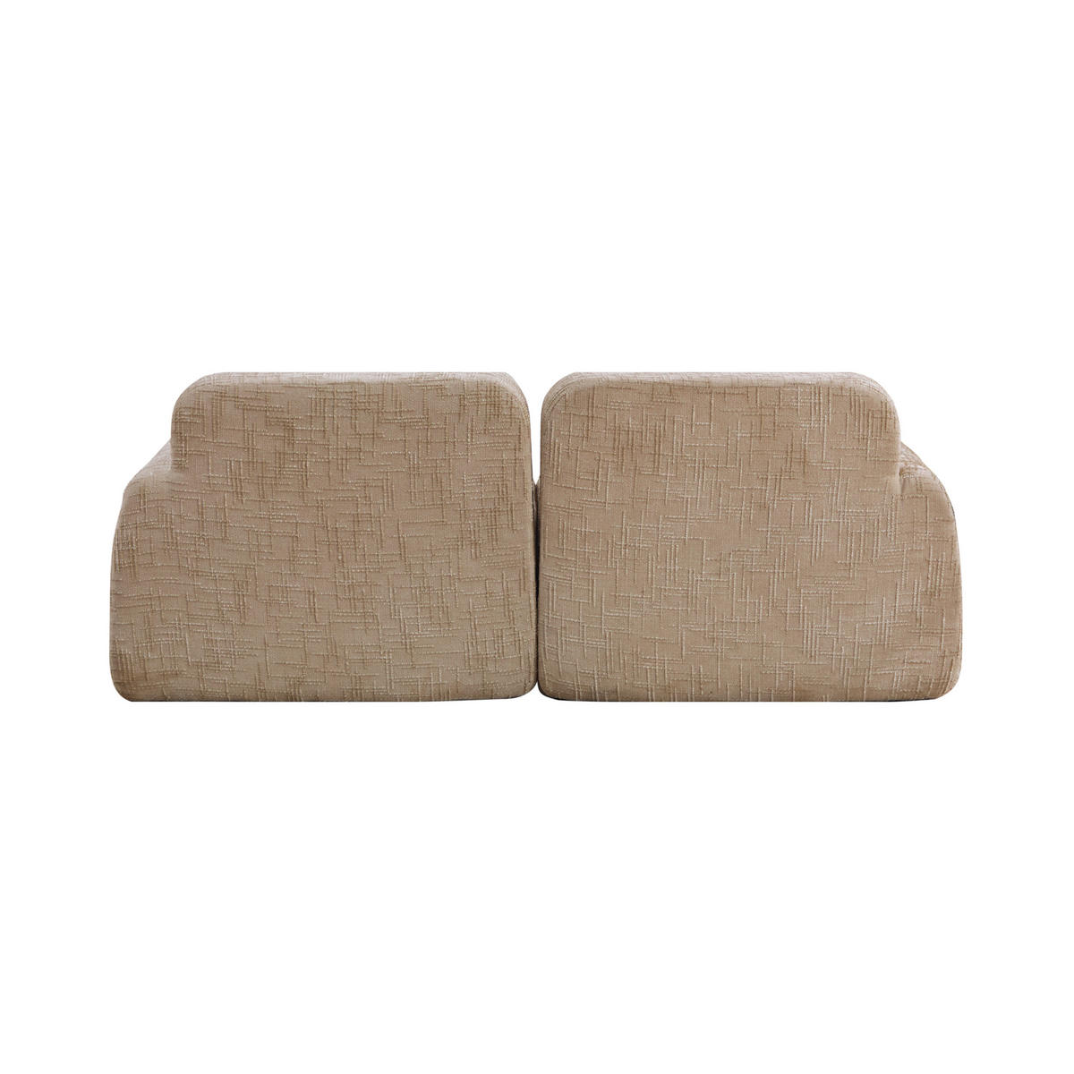 2-SITZER-SOFA DE-35114 mit Chenille-Bezug Hellkhaki - Sandfarben, Textil (90.5/73/198cm) - ComfortXL