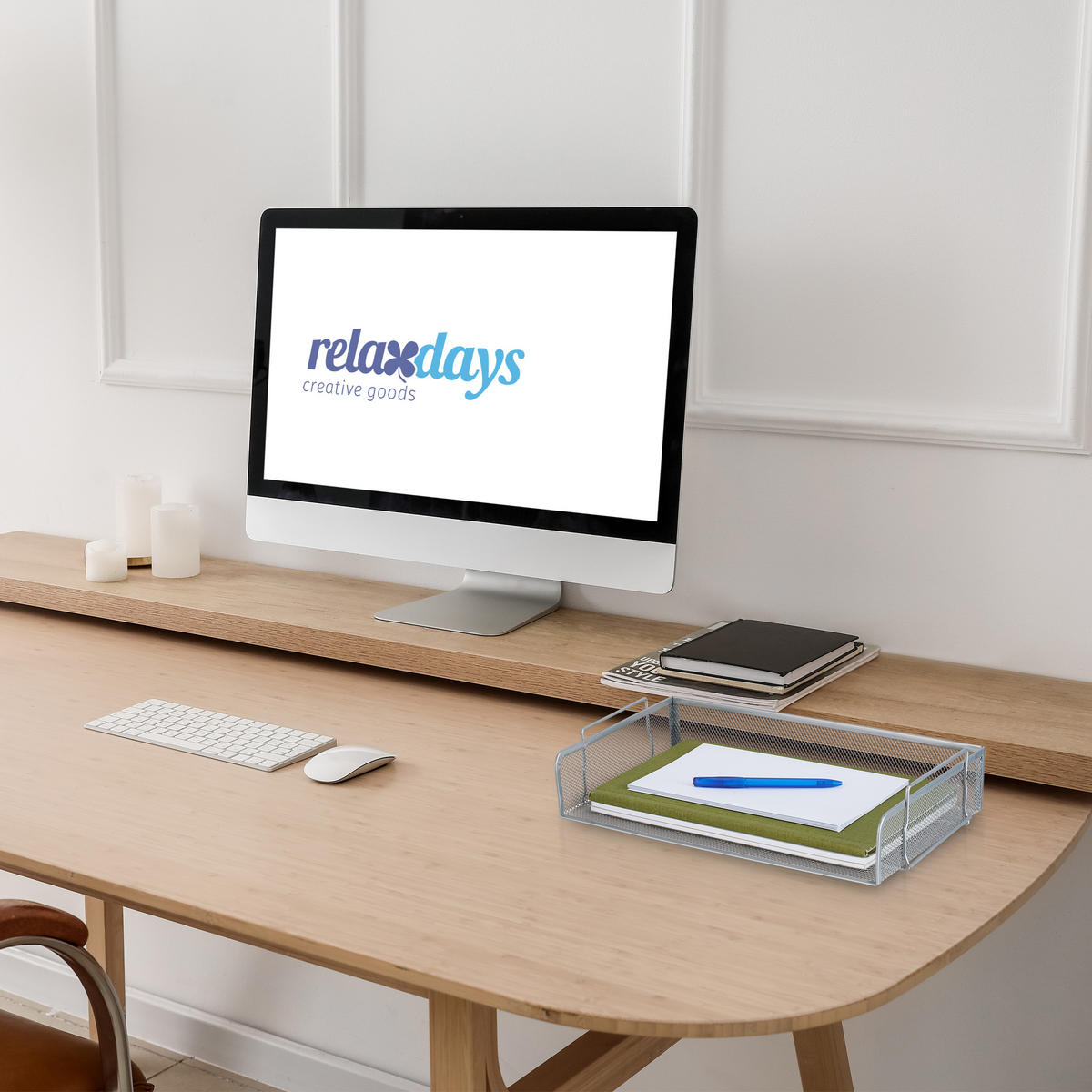 UKLADANIE súborov - strieborná, kov (36/8.5/25cm) - Relaxdays