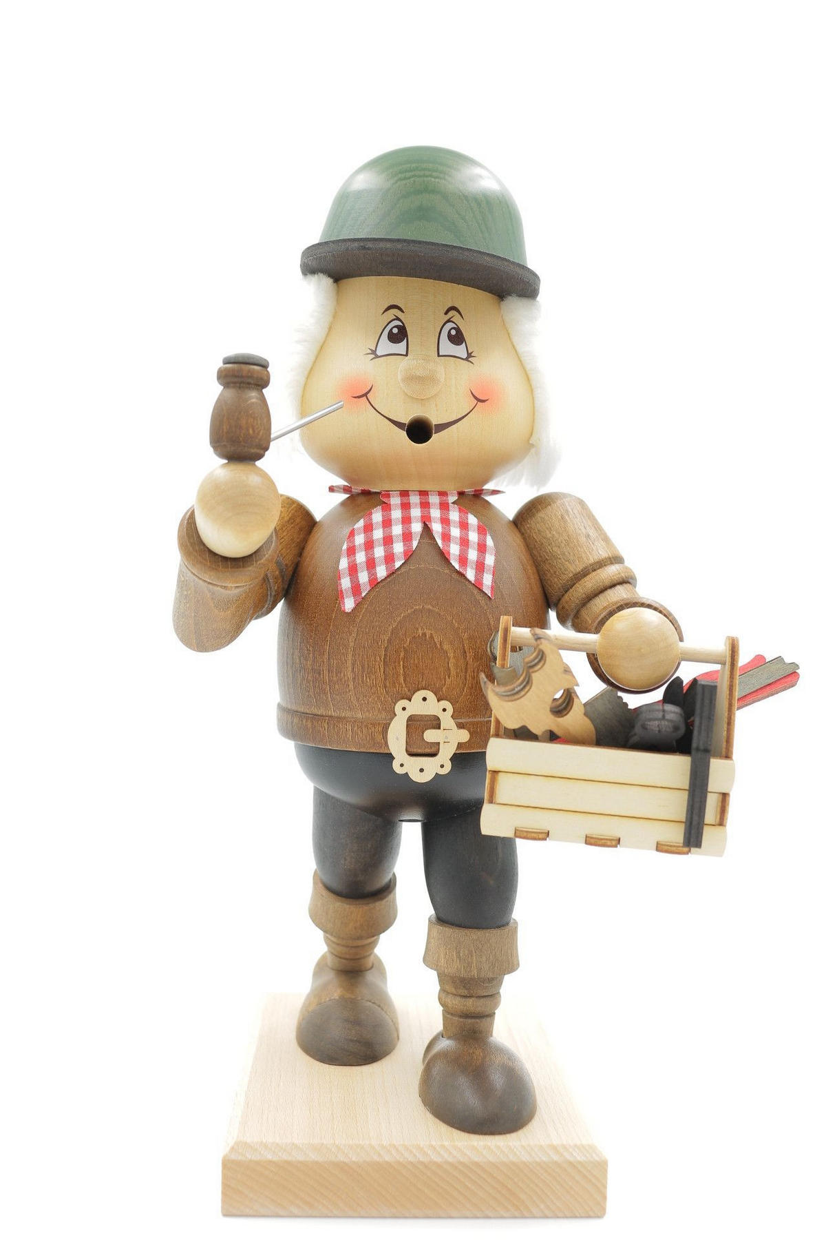 RAUCHFIGUR Wichtel Handwerker 32 cm - Multicolor, Holz (15/31/0.1cm)