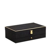 SCHMUCKKÄSTCHEN Pranchetoni - Schwarz, Holzwerkstoff (32/10.5/20cm) - home&you