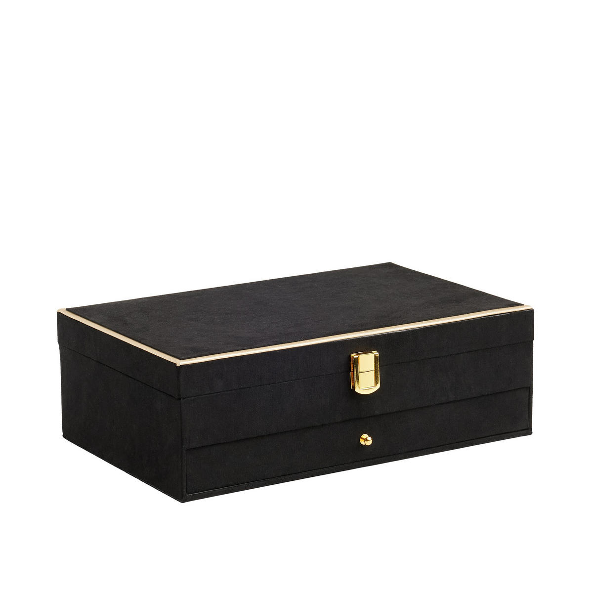 SCHMUCKKÄSTCHEN Pranchetoni - Schwarz, Holzwerkstoff (32/10.5/20cm) - home&you