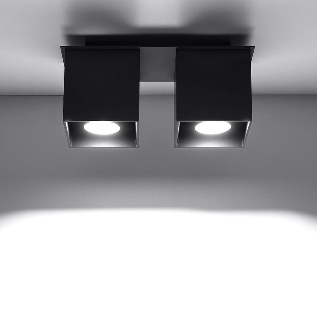 LED DECKENLEUCHTE Aluminium Schwarz - Schwarz, Metall (26/12/11cm)