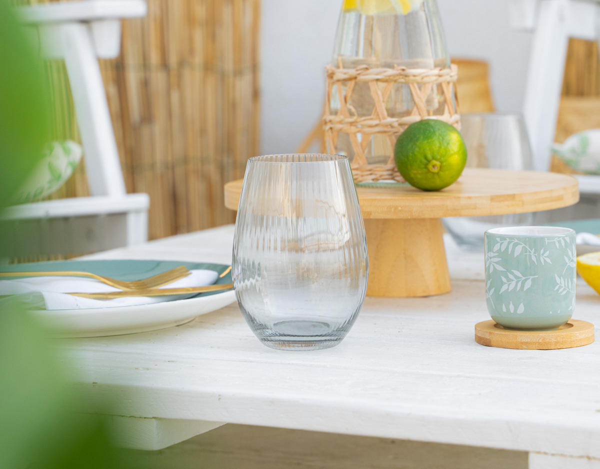 TRINKGLÄSER-SET 6-teilig Midnight Transparent 540 ml 9,5/9,5/12,5 cm - Transparent, Glas (0.54L) - Secret de Gourmet