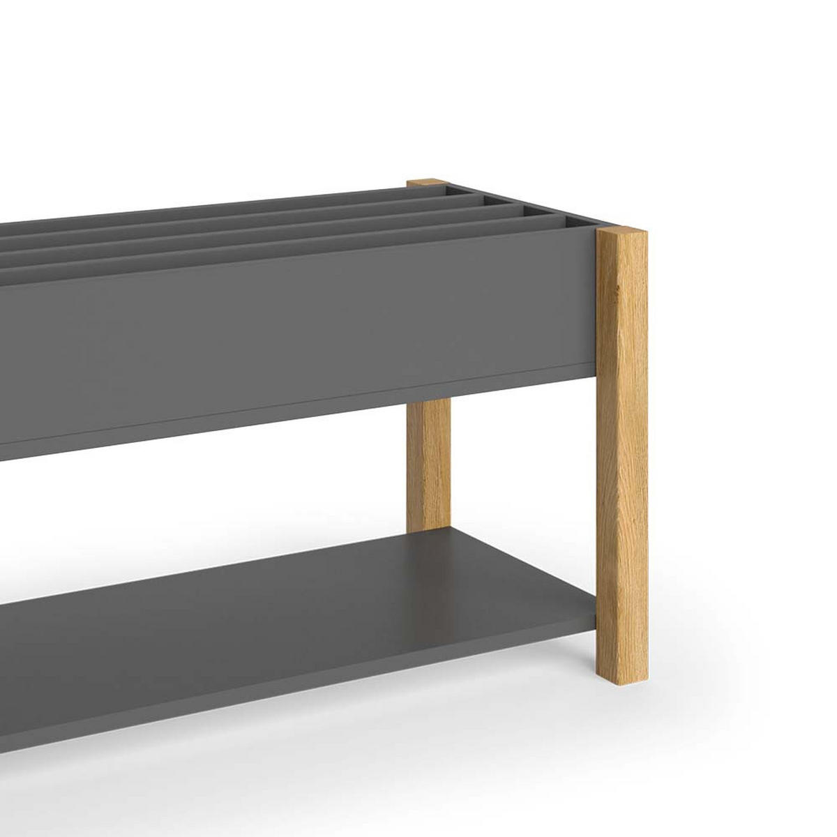 KINDERREGAL Malia Grau/Eiche 80 x 46 cm - Eichefarben/Grau, Holzwerkstoff (80/46/40cm) - VitaliSpa
