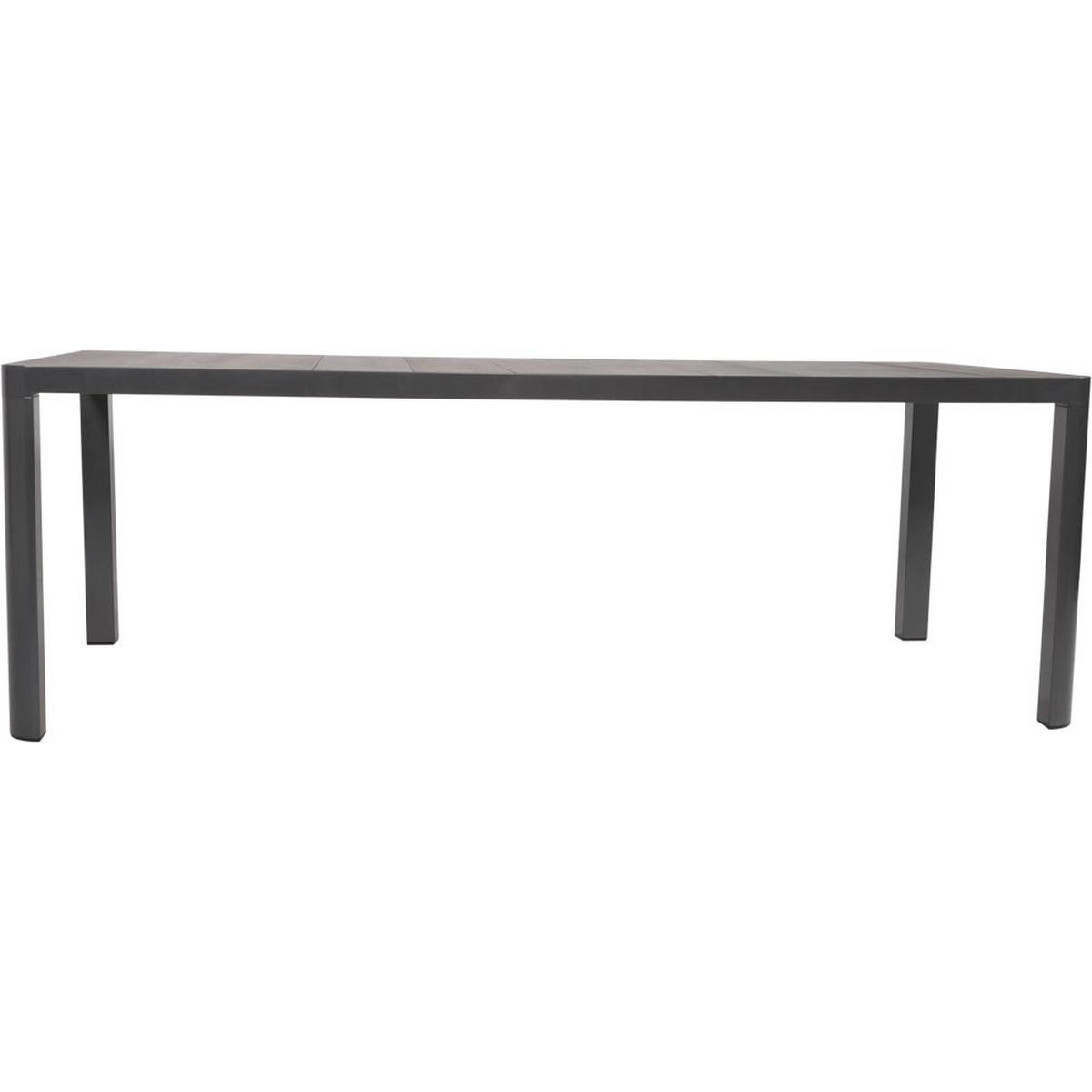 GARTENTISCH Castilla - Anthrazit - 220/100/74 cm - Dunkelgrau, Metall (220/100/74cm) - Lesli Living