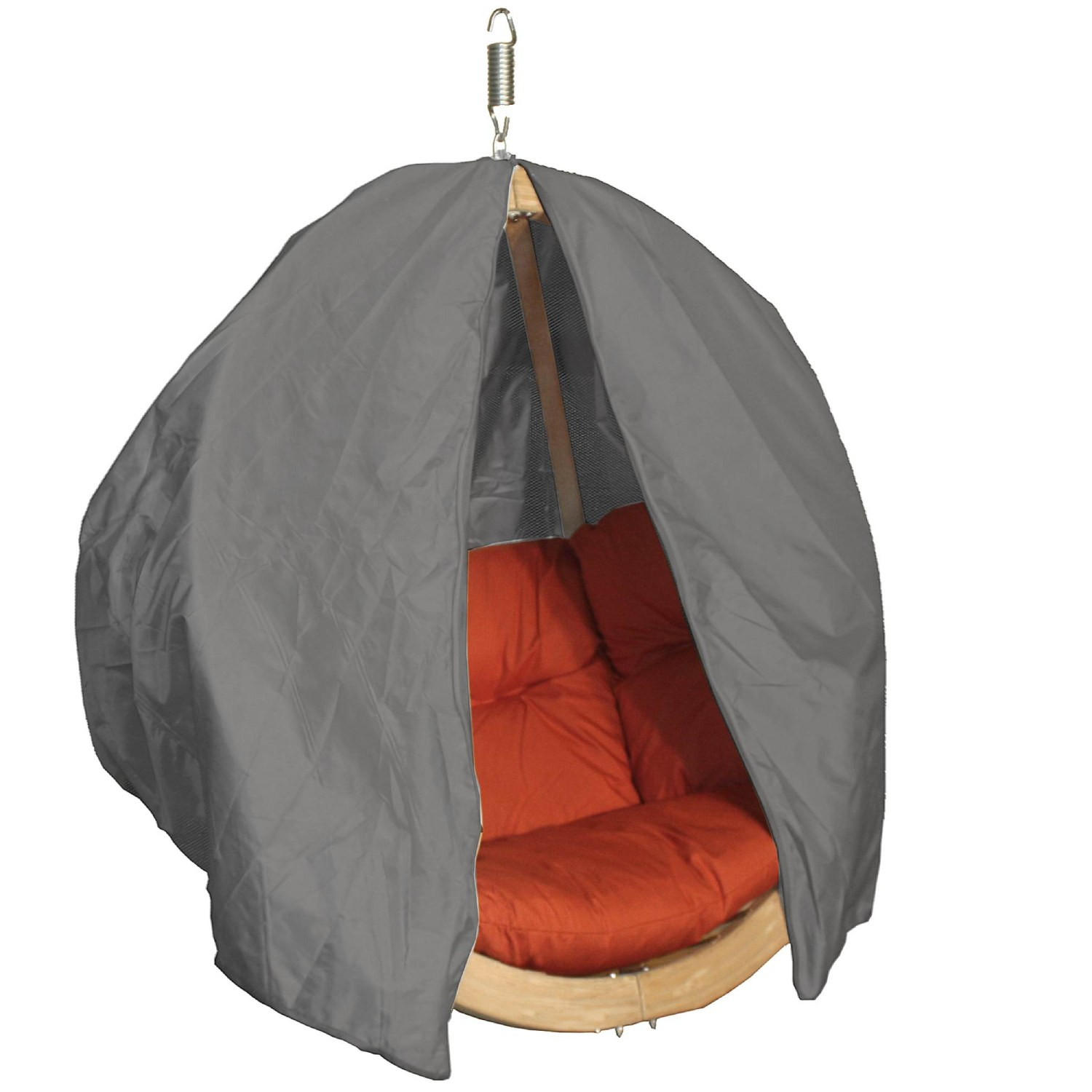 HÄNGESTUHLBEZUG HIGLO ,Grau - Grau, Textil (121/83/121cm) - KONSIMO®