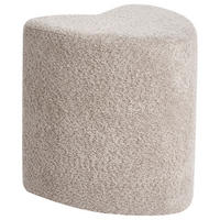 POUF Hellbraun Scotia - Hellbraun, Textil (40/44/33cm) - Beliani