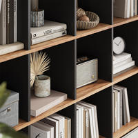 RAUMTEILER Karree Anthrazit/Goldkraft Eiche 138.5 x 142.5 cm - Honigeiche/Anthrazit, Holzwerkstoff (142.4/143/29cm) - Vicco