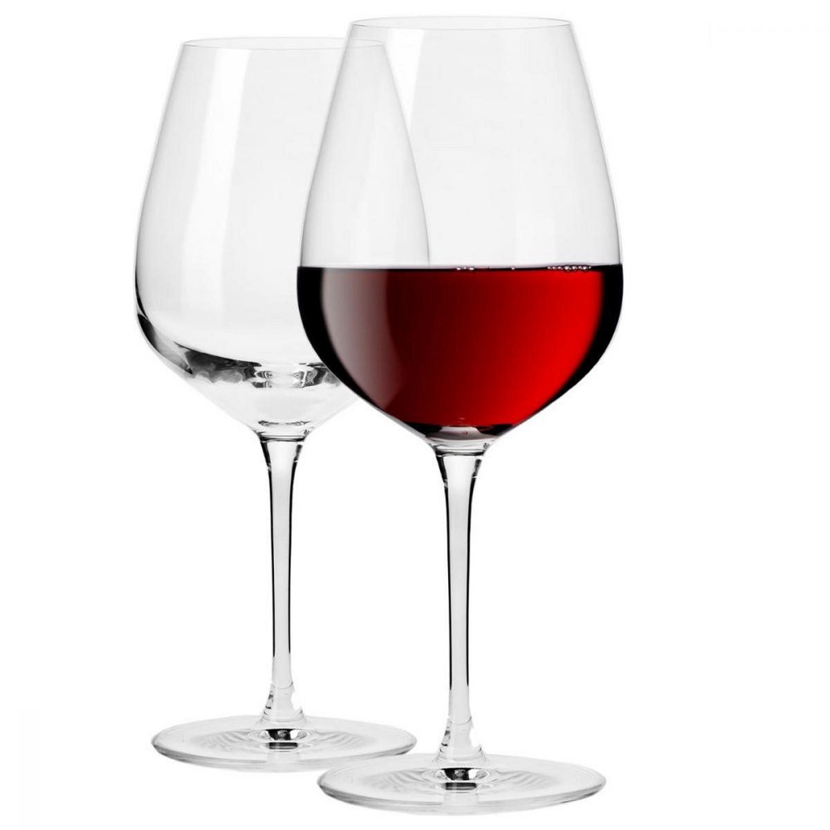 ROTWEINGLÄSER, 2er-Set, 580 ml - Transparent, Glas (0.58L) - Krosno Glass