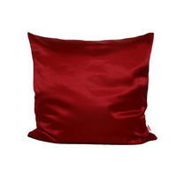 KISSENBEZUG Glanz Satin karmin-rot 80/80 cm - Rot, Textil (80/80cm) - beties Heimtextil