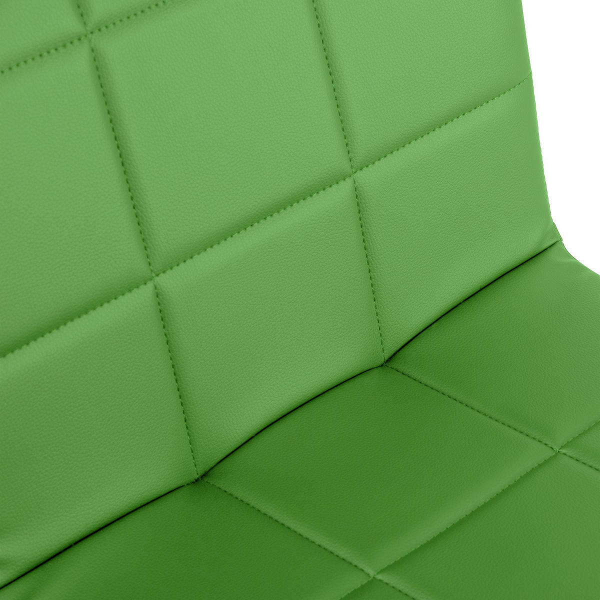 DREHSTUHL Lederlook Grün - Chromfarben/Grün, Textil/Metall (44/81/55cm) - CLP
