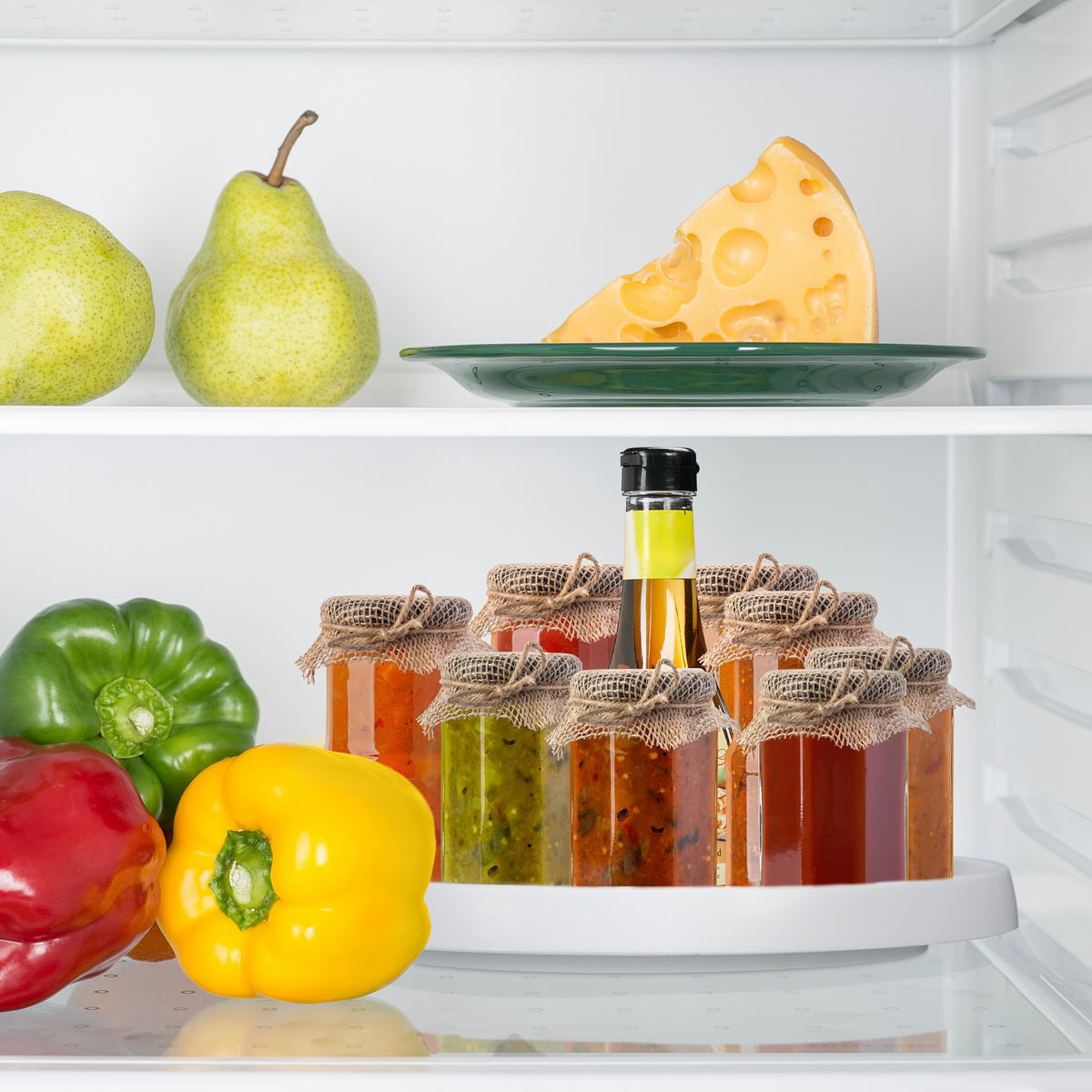 2TLG.DREHTELLER - Multicolor, Kunststoff (30/3.5/30cm) - Relaxdays