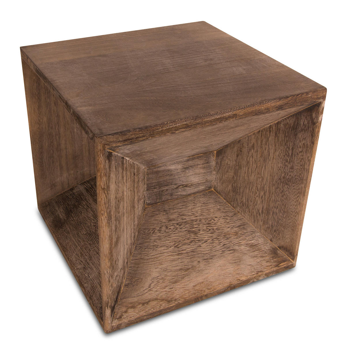 BEISTELLTISCH Holz 38/40/40 cm - Braun, Holz (40/40/38cm) - Homestyle4u