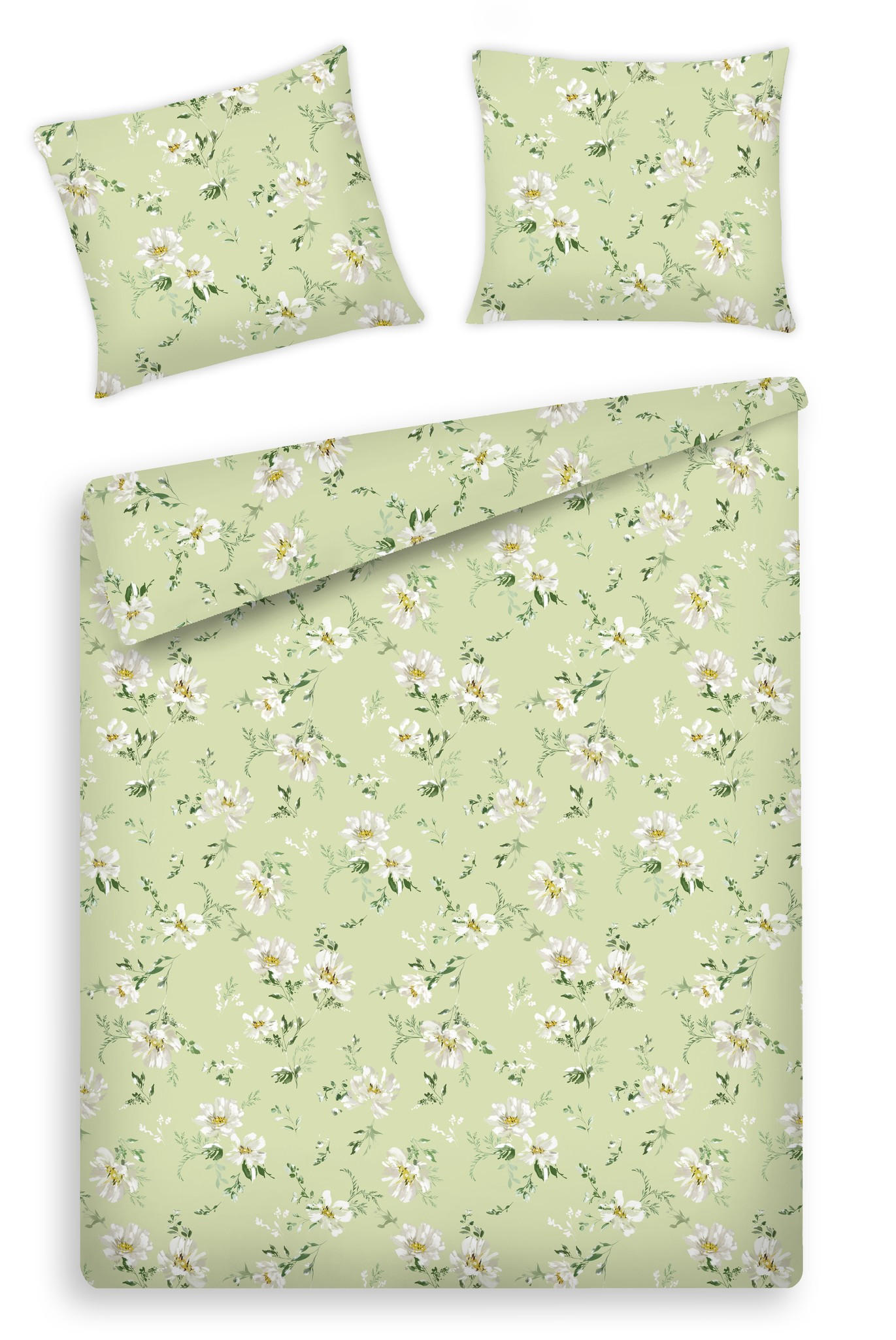 BETTWÄSCHE Jasmina - Hellgrün, Textil (160/200cm) - home&you