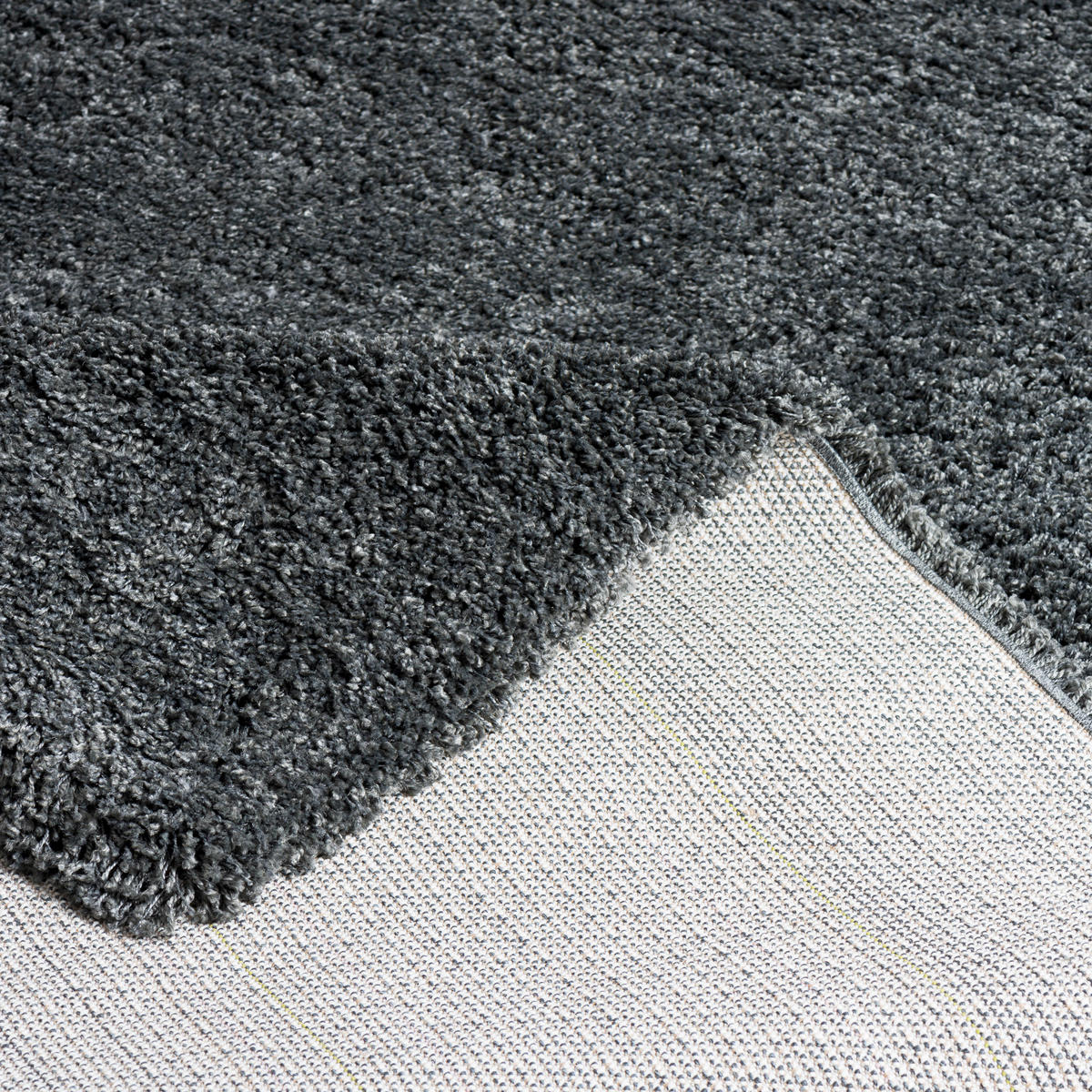 HOCHFLOR LANGFLOR SHAGGY TEPPICH LUXURY - Anthrazit, Textil (140/200cm) - Pergamon