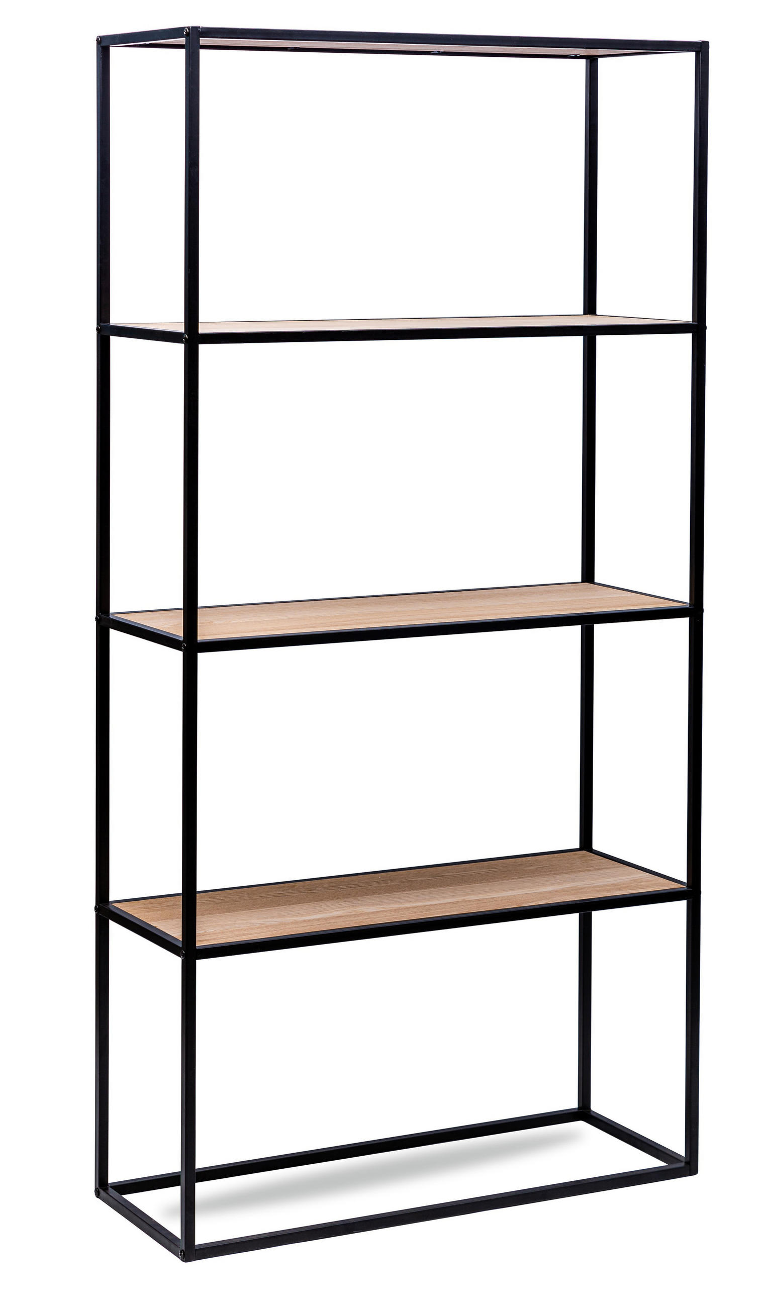 Nordlys Regal Schwarz 75x154x27 cm