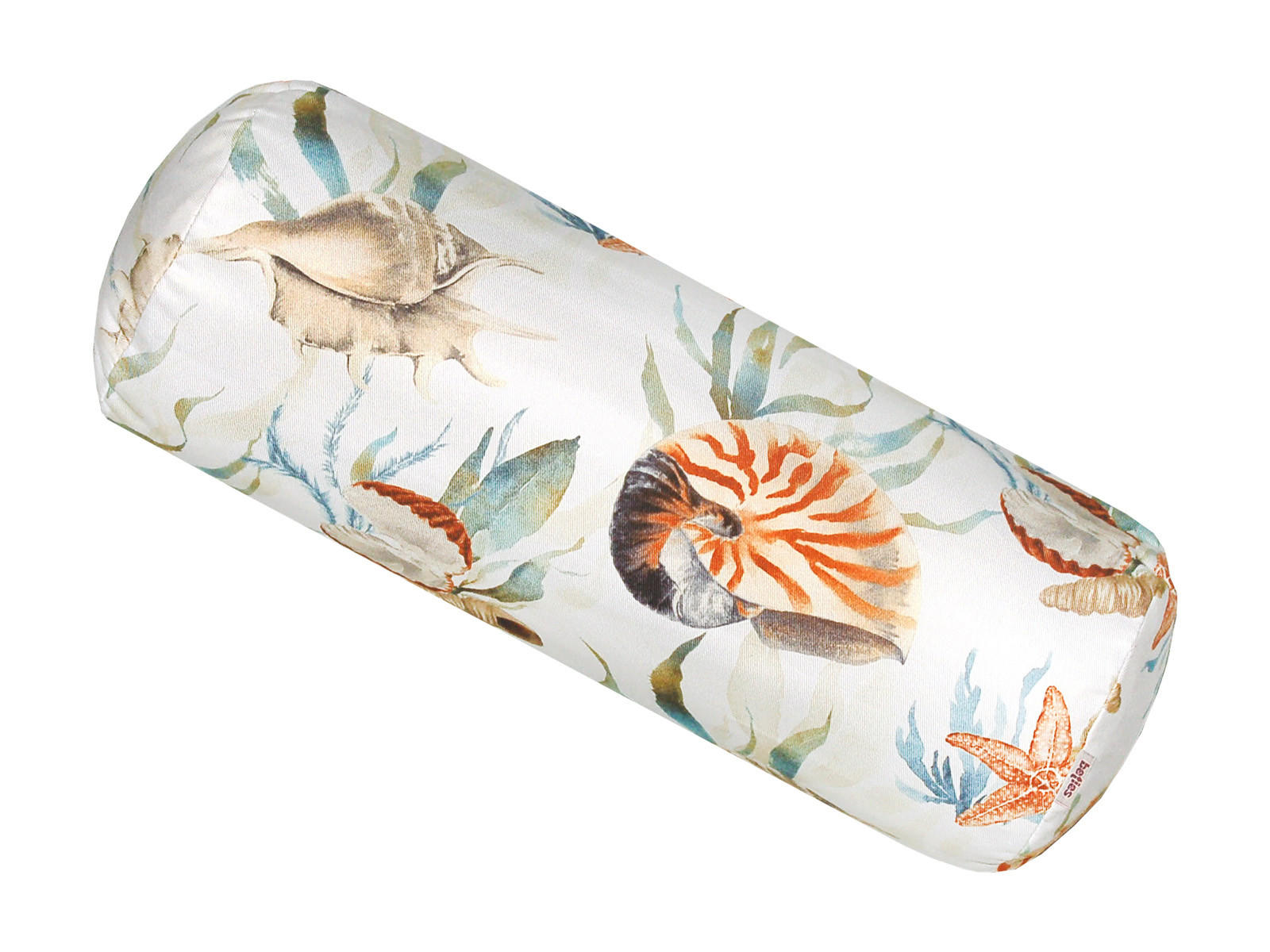 NACKENROLLENHÜLLE Meeresjuwel ivory 40/15 cm - Multicolor/Weiß, Naturmaterialien (15/40cm) - beties Heimtextil
