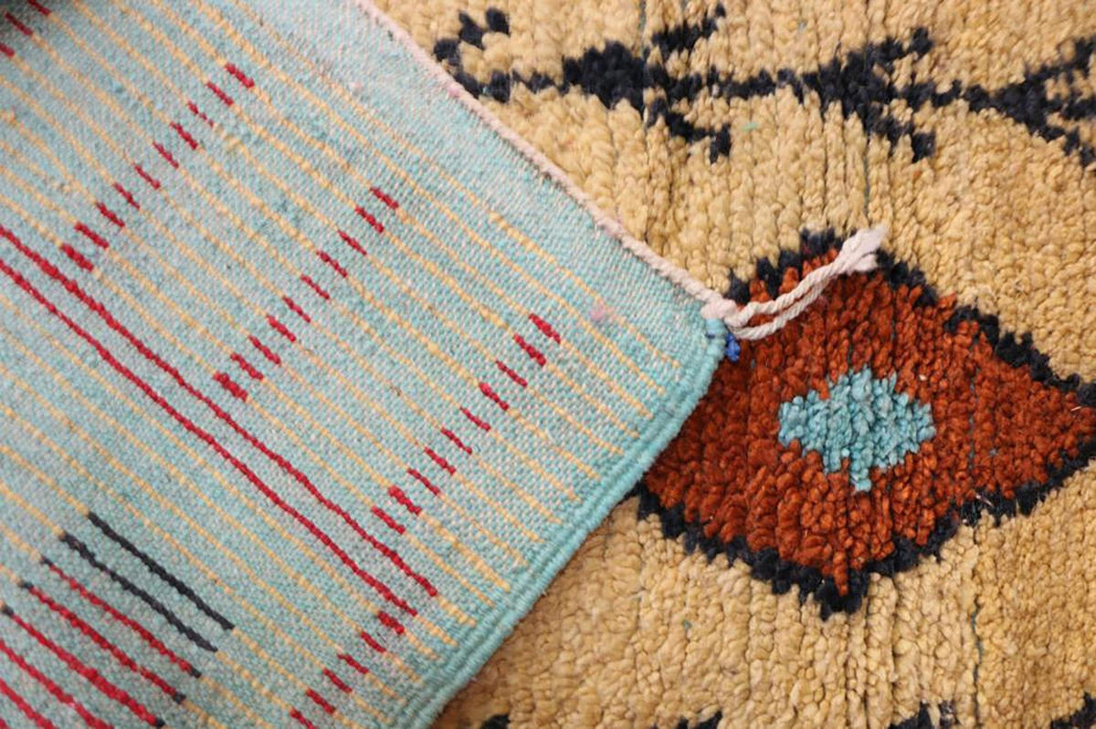 BERBERTEPPICH aus reiner Wolle 73x 343 cm - Gelb, Naturmaterialien (73/343cm) - AFK Living