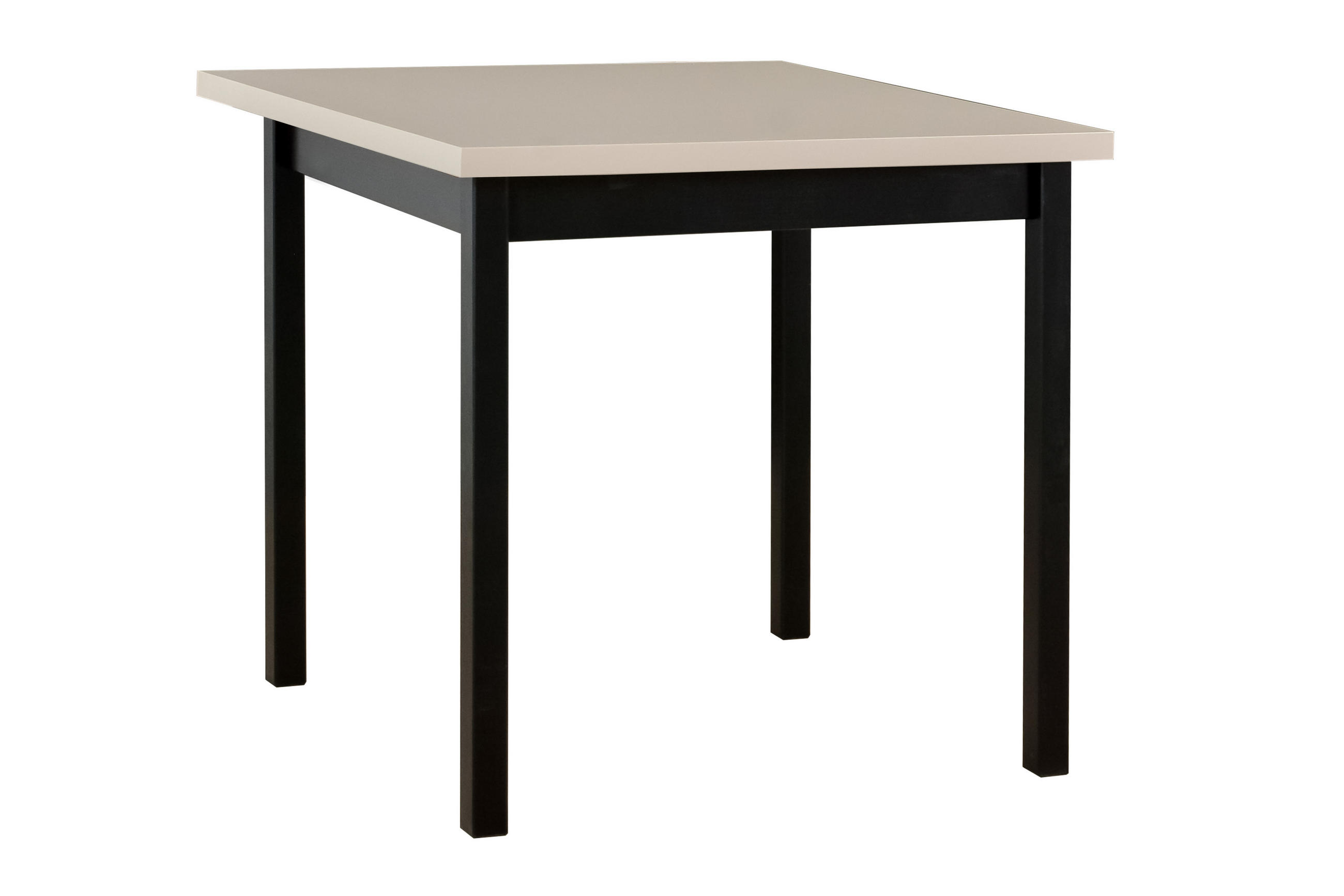 Leaf Design Esstisch Cappuccino, Schwarz 80x78x80 cm