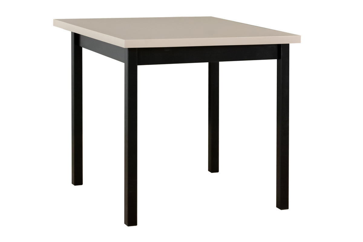 ESSTISCH Max 9 - Schwarz/Cappuccino, Holz (80/80/78cm) - Leaf Design