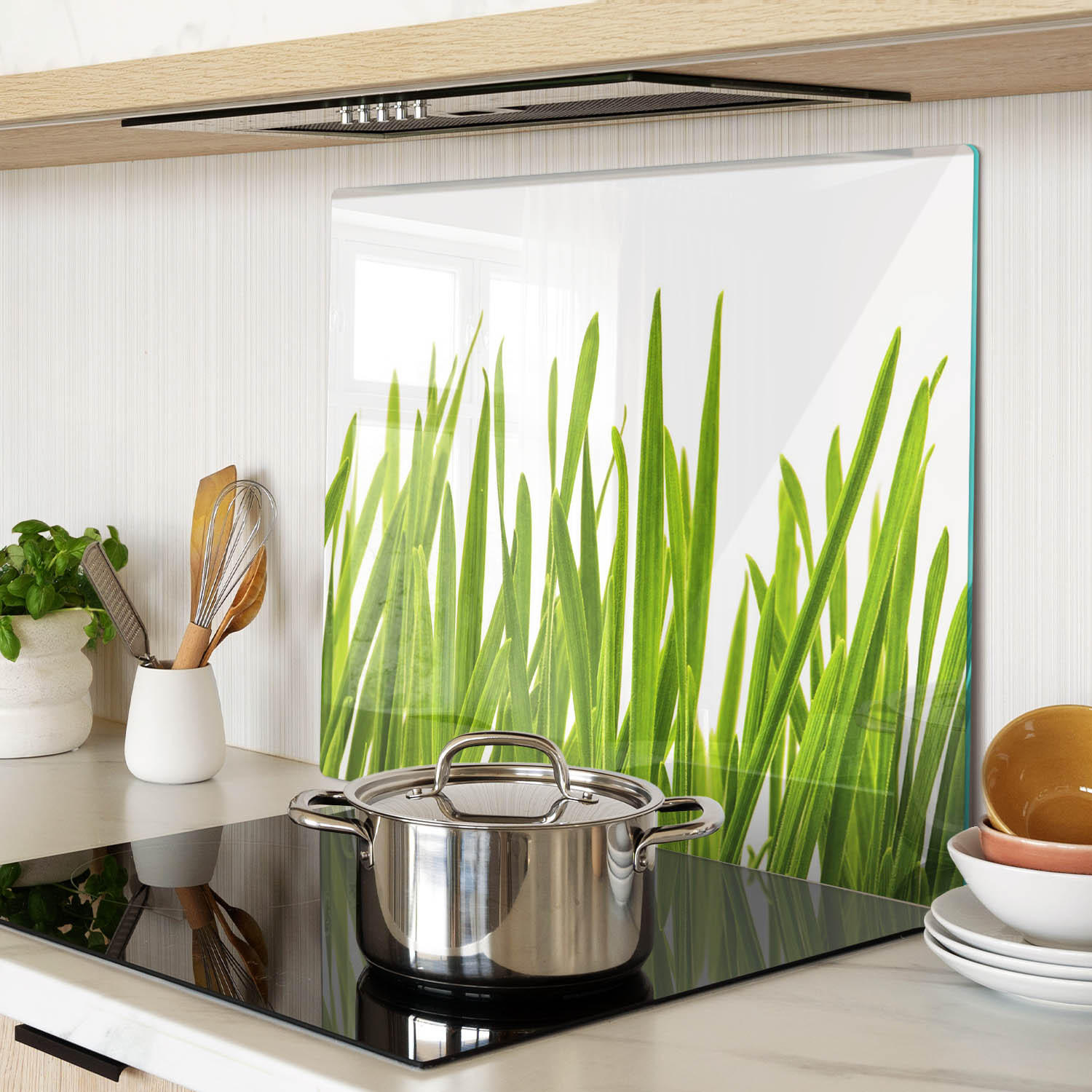 GLASPLATTE 60x52 cm Gras - Grün, Glas (60/0.4/52cm) - TULUP