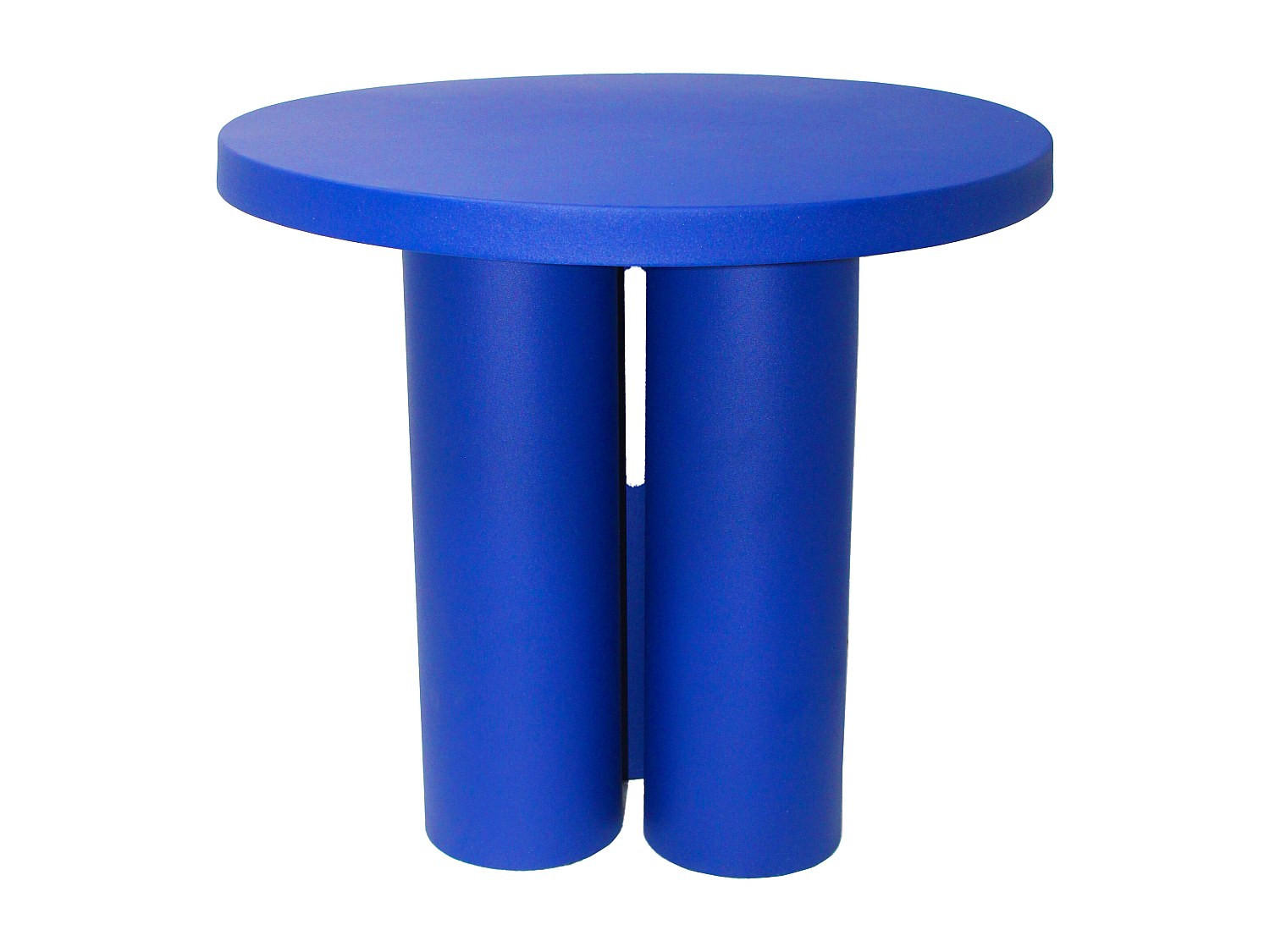 BEISTELLTISCH - 50.5 cmcm x 50.5 cmcm - Metall - Blau - TANIYA - Blau, Metall (50.5/50.5/46.5cm) - Vente-Unique