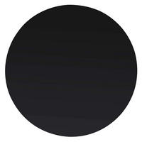 TISCHPLATTE Aus Gehärtetem Glas Rund 600 Mm - Schwarz, Glas (60/60/0.8cm) - vidaXL
