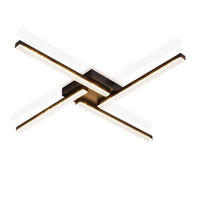 DECKENLEUCHTE LED 4 Flammig Schlafzimmerlampe Kristall Warmweiß 45.5CM - Weiß, Kunststoff (56.6/56.6/7.5cm) - ZMH