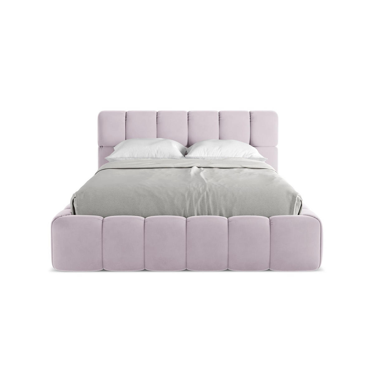 POLSTERBETT mit Bettkasten und Lattenrost 160x228 Violett - Lila/Flieder, Kunststoff/Textil (140/200cm) - LaMiaSofa
