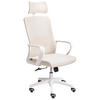 BÜROSTUHL Beige Monarch - Beige/Weiß, Textil (46/110/62cm) - Beliani