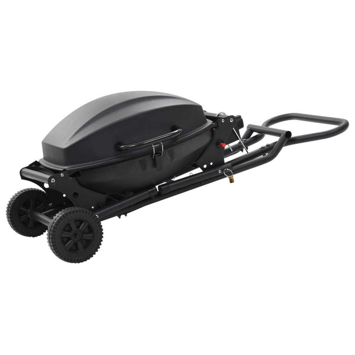 GASGRILL Tragbar Mit Kochzone Schwarz - Schwarz, Metall (103/97/47cm) - vidaXL