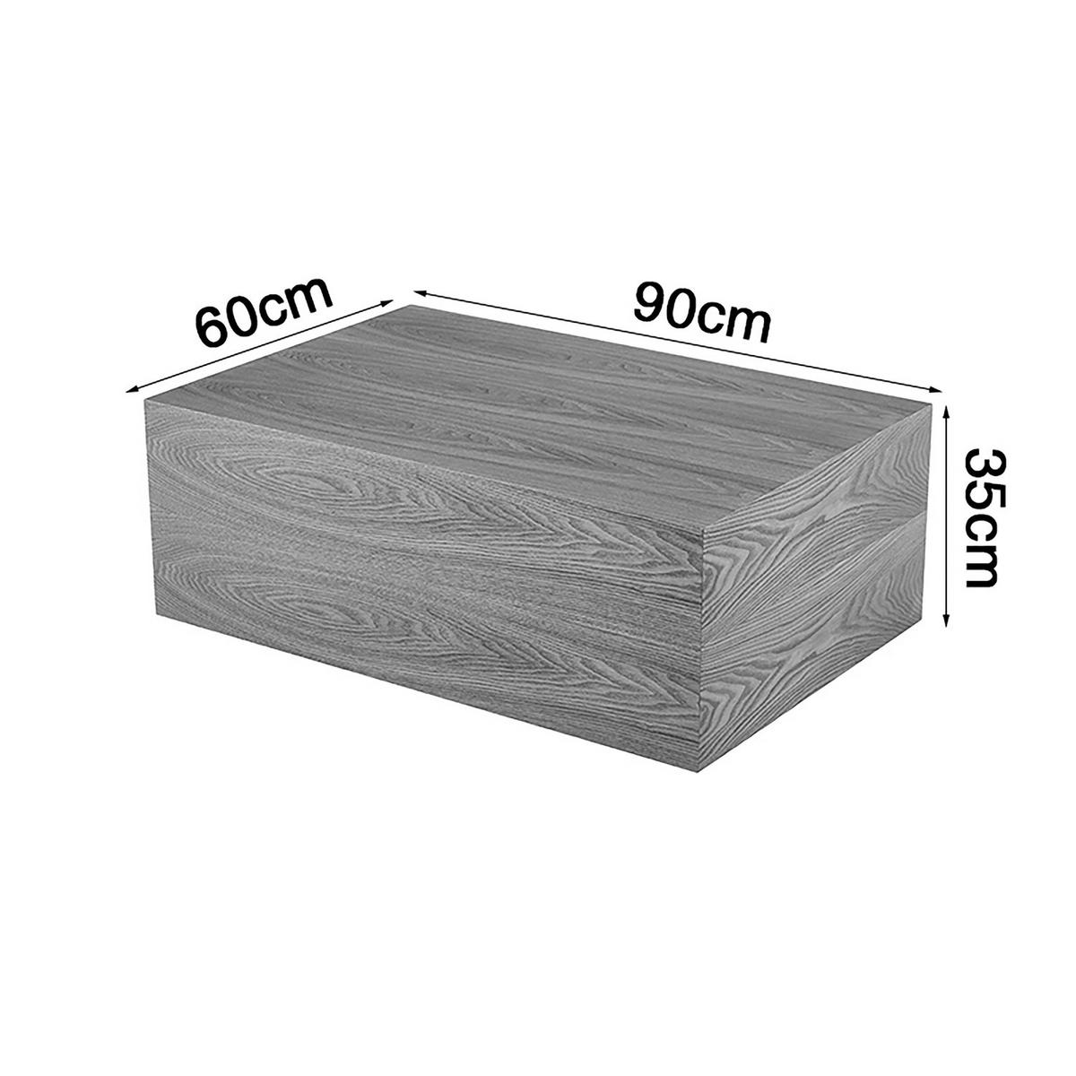 FURNIERTER COUCHTISCH - Rechteckig - Esche - Eschefarben, Holzwerkstoff (60/90/35cm) - home24
