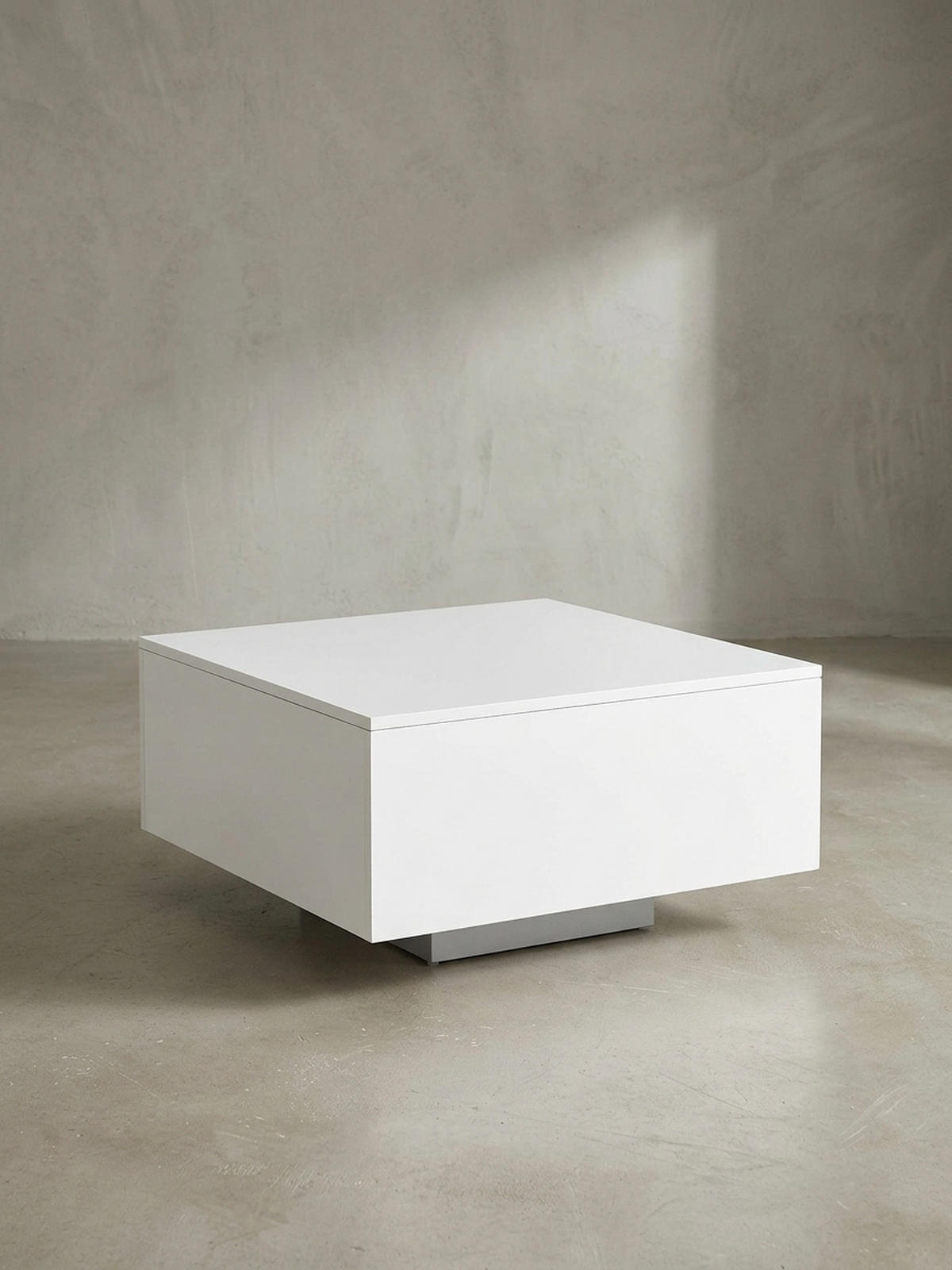 COUCHTISCH aus Holz, Puristisches Design - Weiß, Holz (60/60/35cm) - KADIMA DESIGN