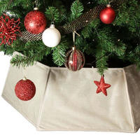 UNIQUE Living - Zita Weihnachtsbaumrock - 40x25cm - Weiß - Weiß, Textil (40cm) - Unique Living